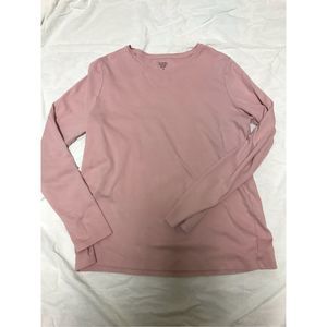 Kim Rogers Perfectly Soft Long Sleeve Light Pink Top
